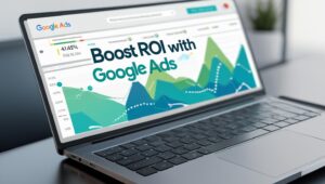 Google Ads dashboard showing ROI growth for small business