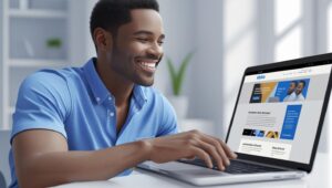 happily browsing a fast-loading website