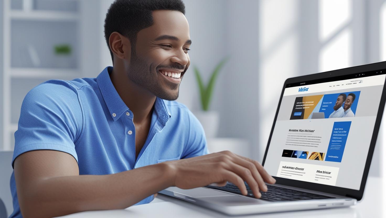 happily browsing a fast-loading website